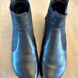 NAOT Women's Konini Slip-On Ankle Boot - size 38 EU/7 US in black leather